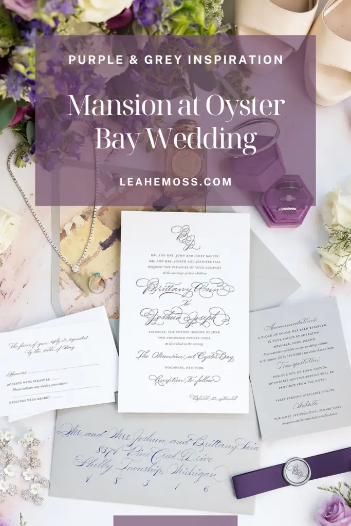 Mansion at Oyster Bay wedding - from Leah E. Moss Designs