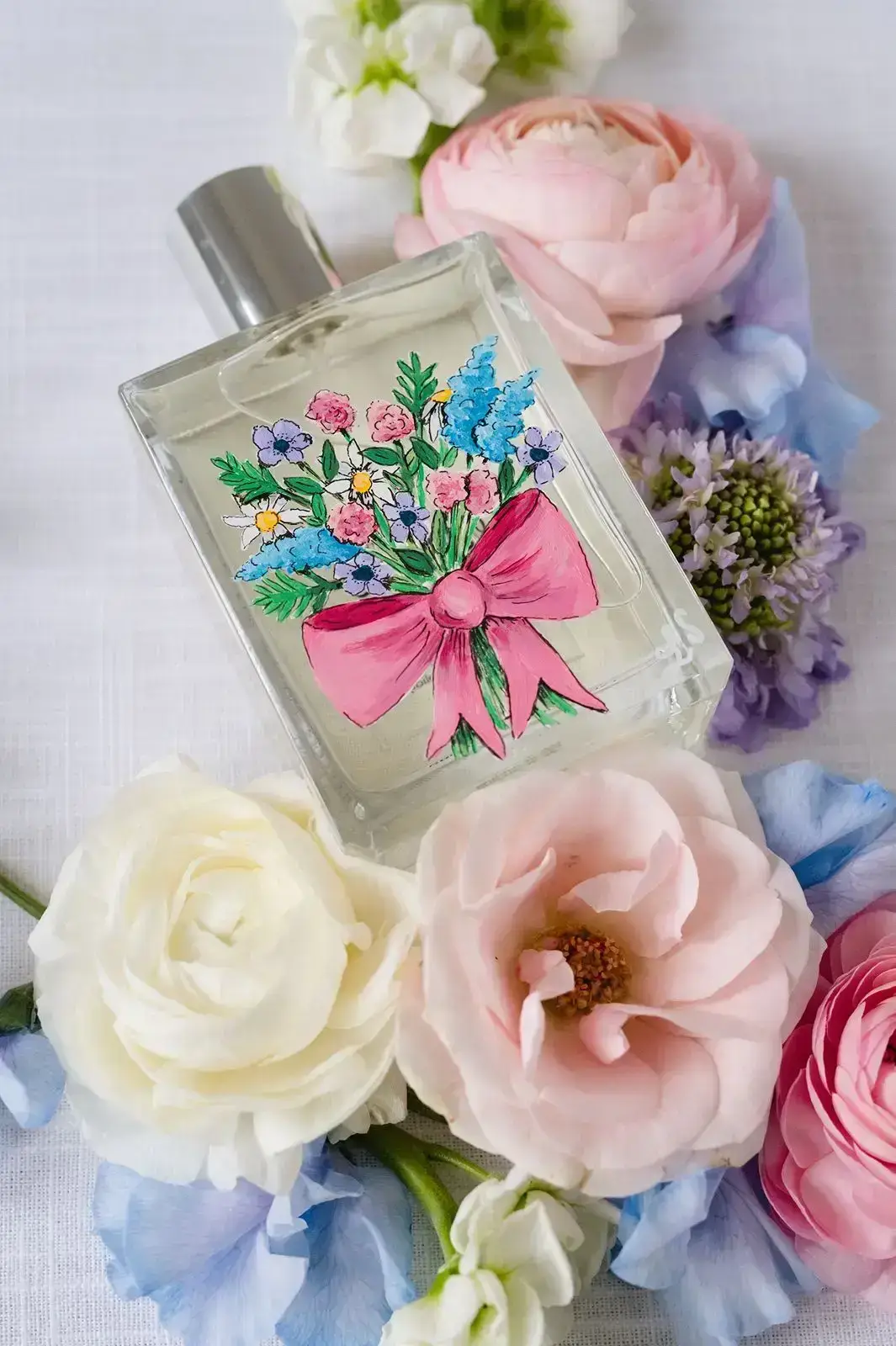 hand painted fragrance bottle