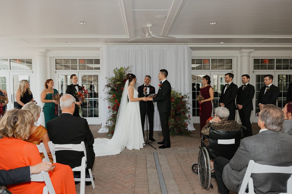 detroit golf club wedding ceremony